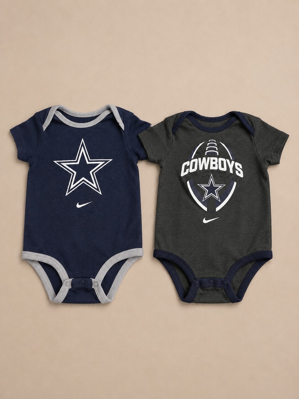 Nike NFL Dallas Cowboys Baby Bodysuits 24M 2-Pack